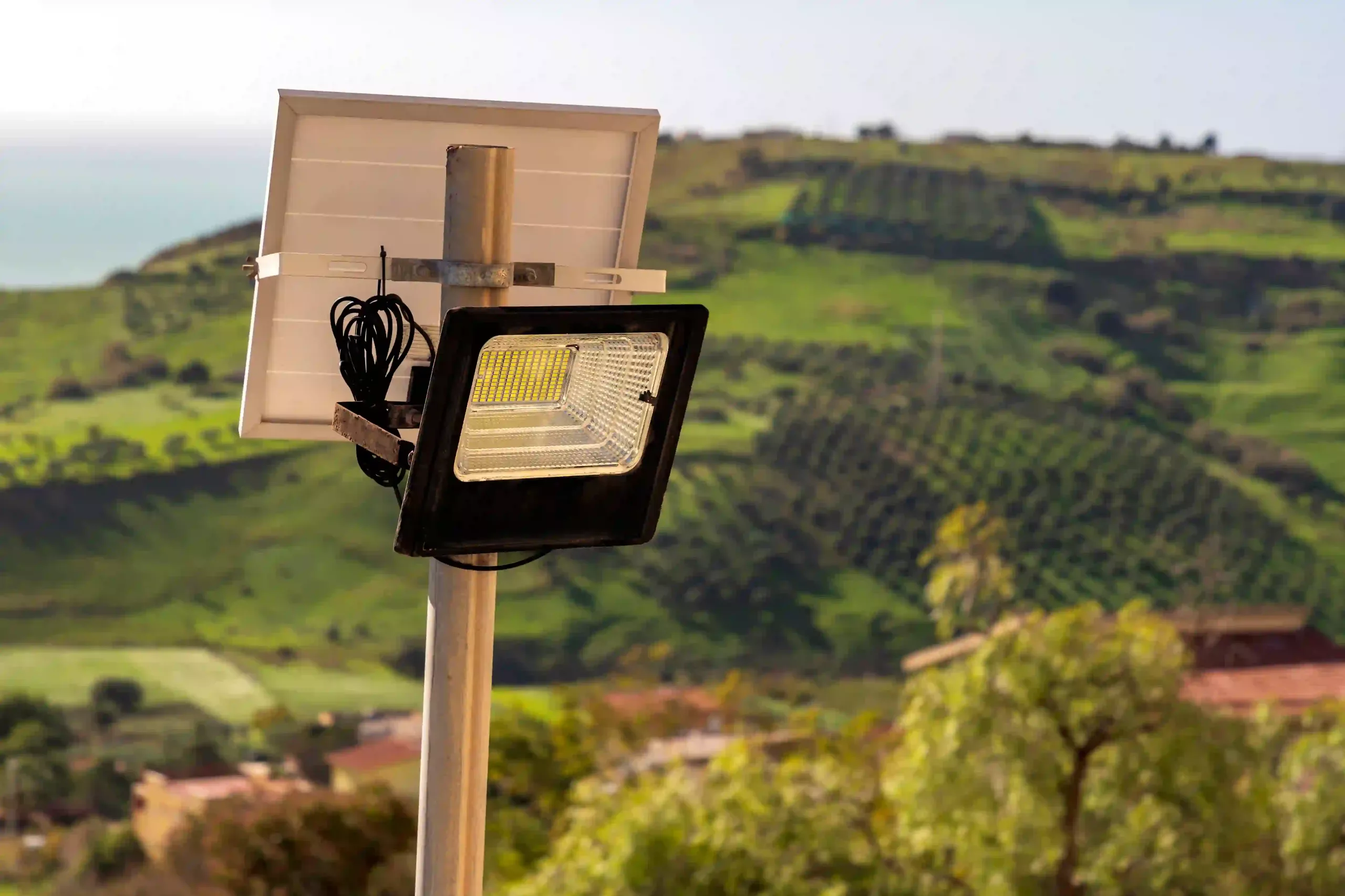 LED Flood Lights outside