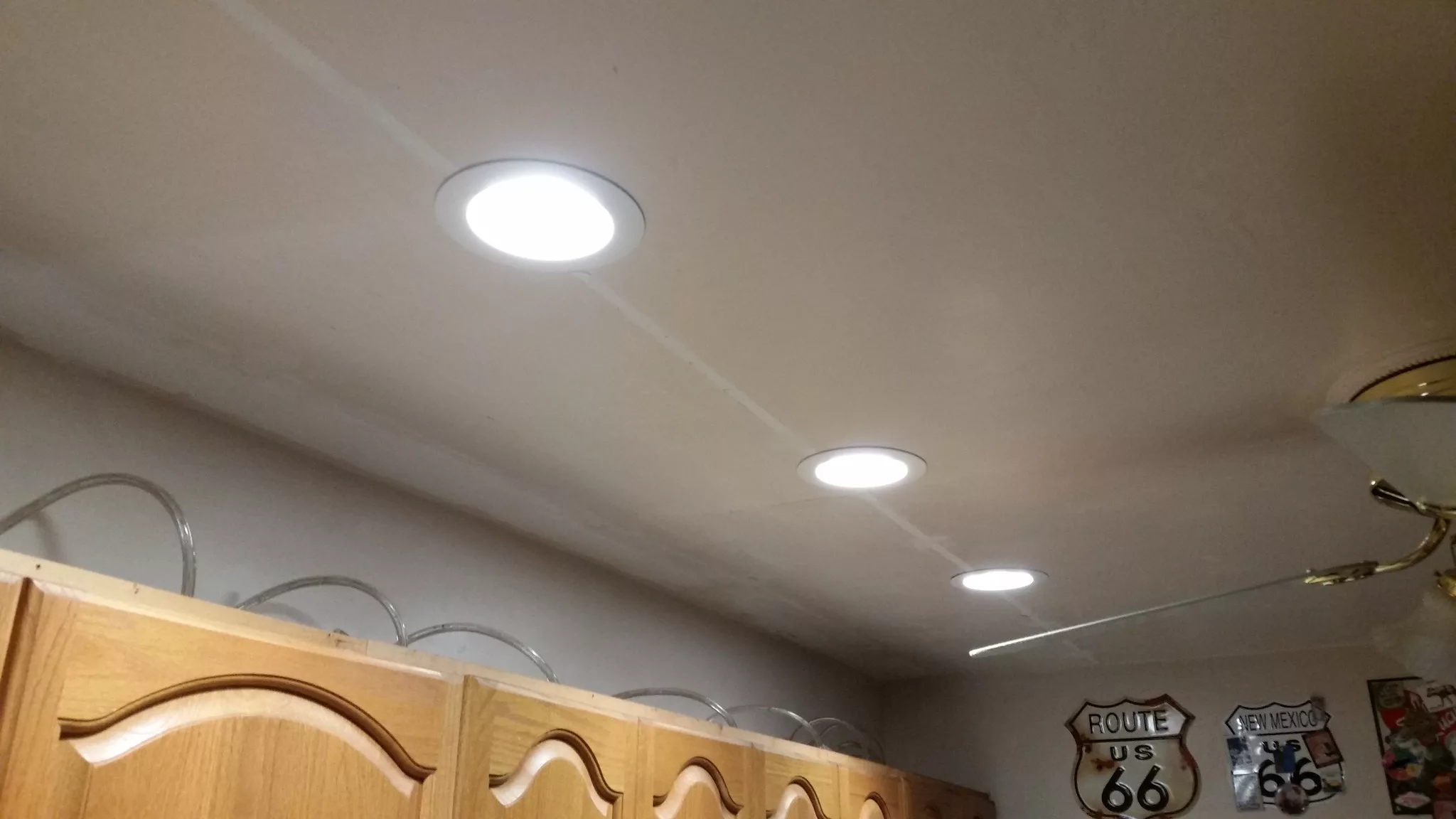 New Led Light Fixtures In The Bathroom